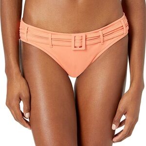 Seafolly Swim Bottom Womens US 6 Melon Hipster Pintucked Belt Bikini NWT $68